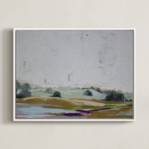 This is a butterscotch art by Bernadette Miller called rolling hills of western maryland