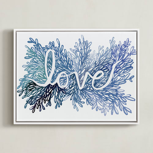 This is a navy art by Kelly Ventura called love