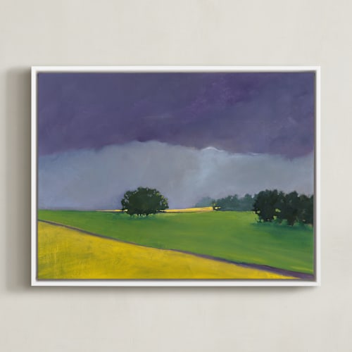 This is a storm purple art by Stephanie Goos Johnson called distant light