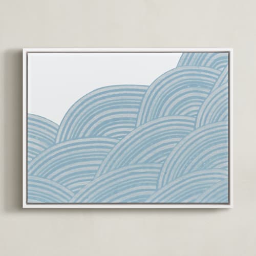 This is a powder blue art by King Richard IX called geometric tides