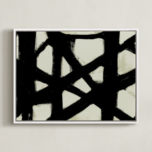 This is a black and white art by Ilana Greenberg called missed connections