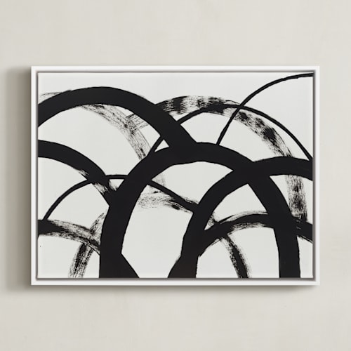 This is a shadow black art by Christina Flowers called mountain shadows no. 2