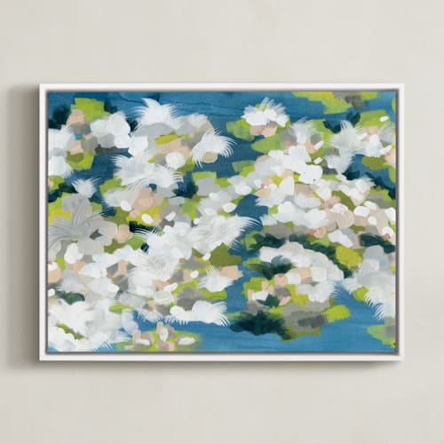 This is a ocean blue art by Denise Wong called verdant