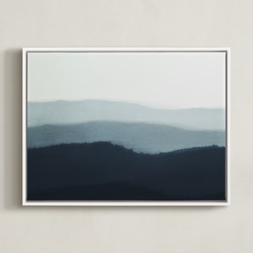 This is a indigo art by Rebecca Rueth called ridgeline