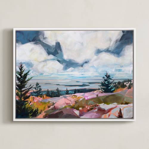 This is a white art with standard by Jess Franks called take a break