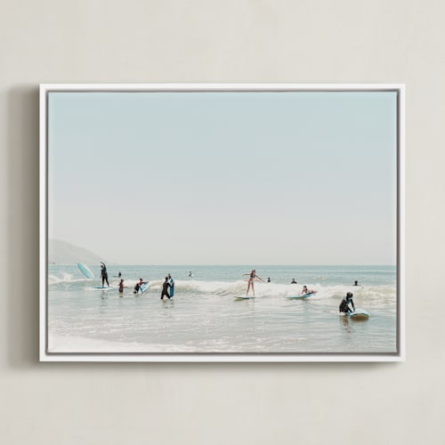 This is a summer art by Kamala Nahas called surf school