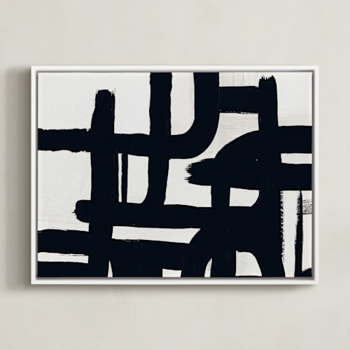 This is a black and white villa art by Carmen Guedez called black and white series iii