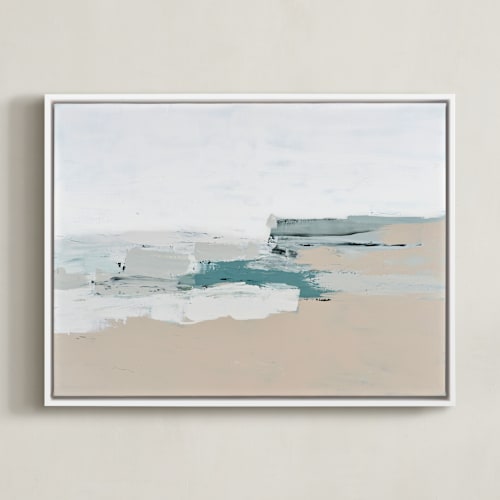 This is a cream art by Caryn Owen called whitecaps