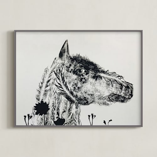 This is a ash art by Holly Hudson called horse