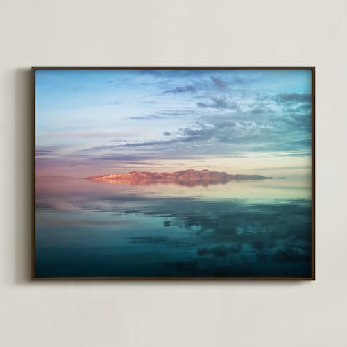 This is a lake blue art by Eric Clegg called morning reflection