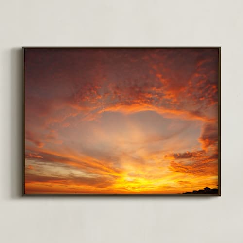 This is a sunset art by Nicole Simms called adventure at sunset