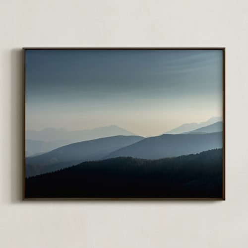This is a blue haze art by Eric Clegg called autumn haze