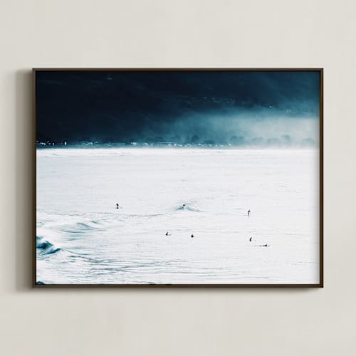 This is a fog blue art by Summer Strauch called smell the sea + feel the sky