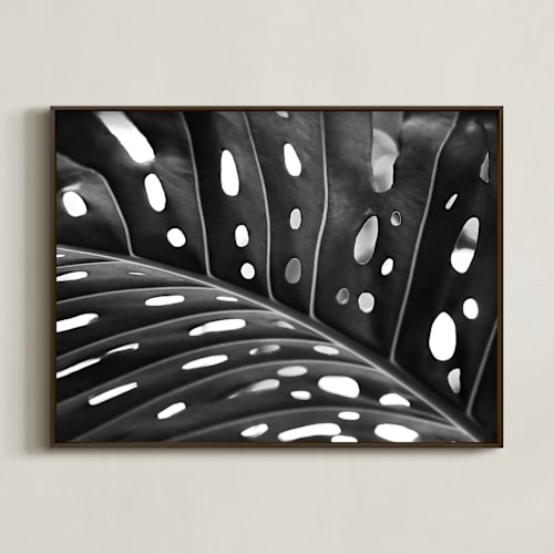 This is a black and white art by Amy Chapman Braun called peek a boo