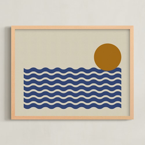 This is a ocean art with standard by Beth Vassalo called serene coastline