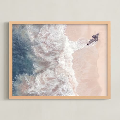 This is a peach nude art by Tania Medeiros called sea love