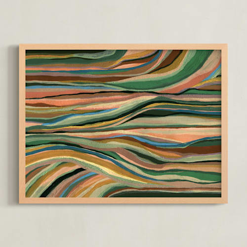 This is a leaves art by Carrie Moradi called land wires