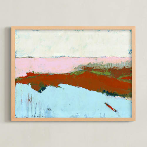 This is a tuscan red art with standard by Karyn Denten called breaking barriers