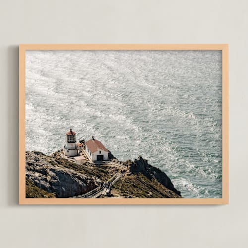 This is a sea art by Jenna Gibson called point reyes lighthouse overlook