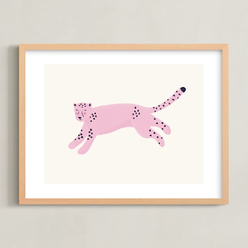 This is a rose quartz kids wall art by Tennie and Co. called fierce