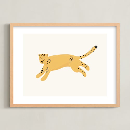 This is a golden kids wall art by Tennie and Co. called fierce