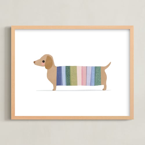This is a candy kids wall art by Karidy Walker called colorful dog