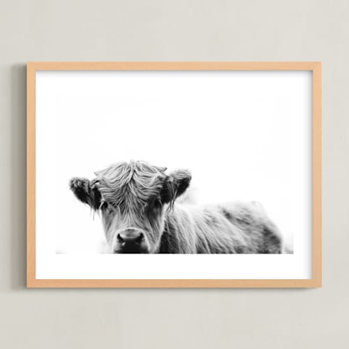 This is a black white kids wall art by Amy Carroll called leon
