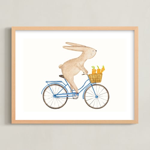 This is a blue art with standard by Francisca Reyes called fast riders iv