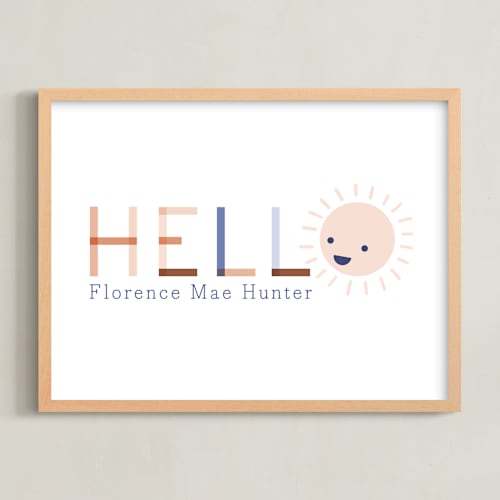 This is a earth nursery wall art by Hudson meet Rose called sunny