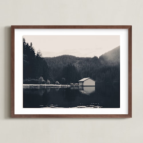 This is a deep water art by Sherley Ferreira called lakeside view