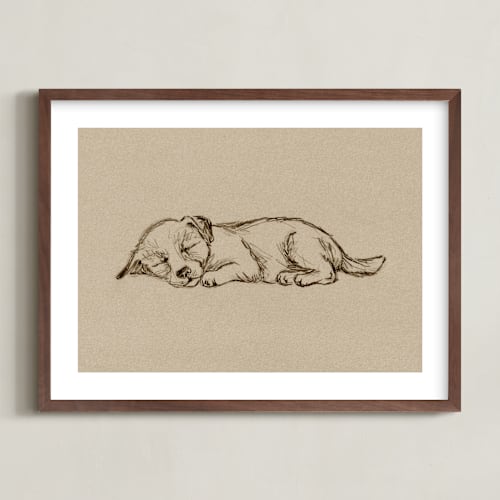 This is a sand nursery wall art with standard by Paola Benenati called sleep companions 2