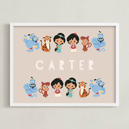 This is a desert disney art by Vivian Yiwing called disney's aladdin & friends