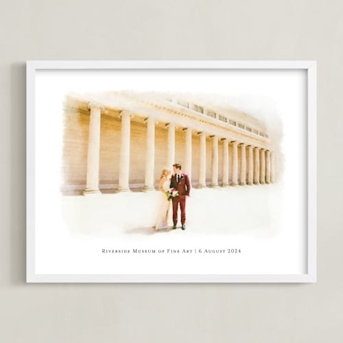 This is a white photos to art by Minted called your venue: custom print