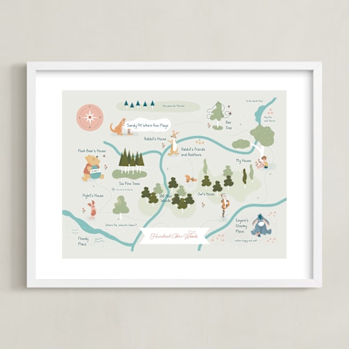 This is a field disney art by Char-Lynn Griffiths called a stroll through the hundred aker wood