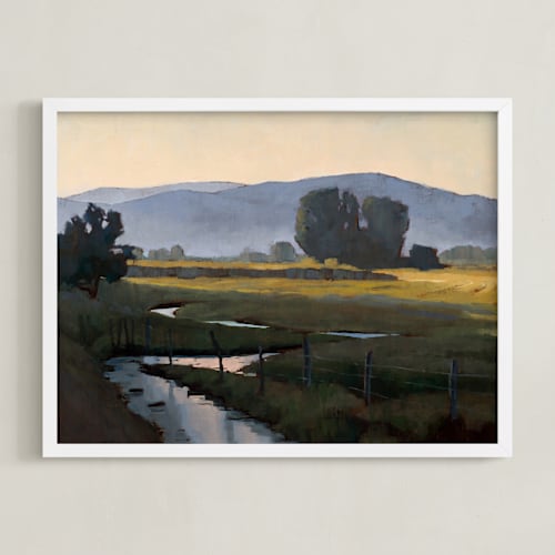 This is a meadow green art with standard by Rachel Nelson called peekaboo stream