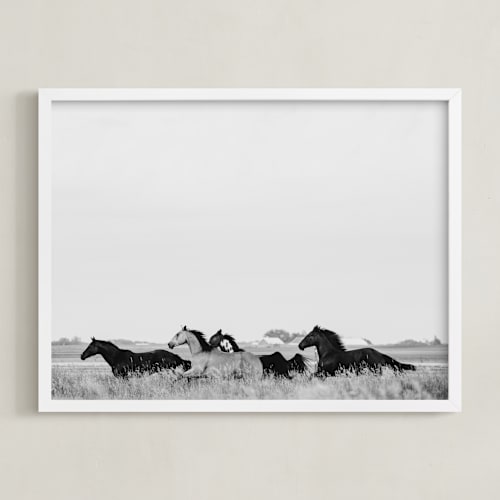 This is a black white art by Amy Carroll called that wild dream