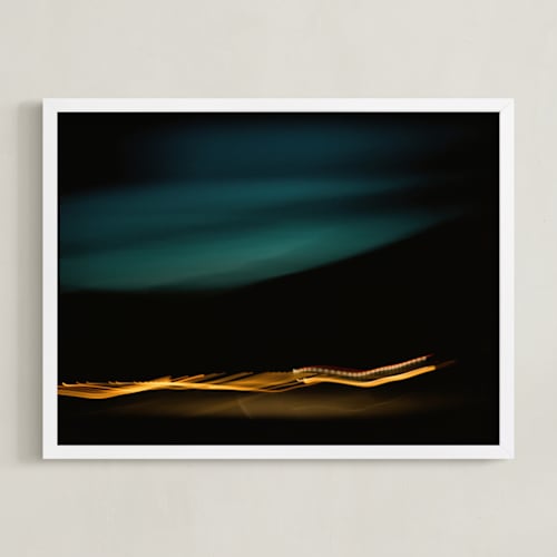 This is a neon lights art by Rachel Marie Keba called night drive