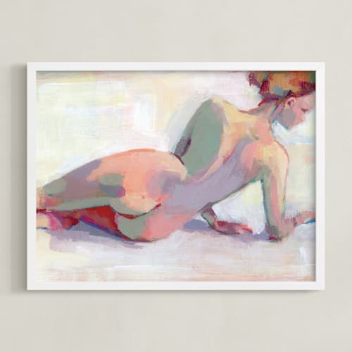This is a lilac art by sue prue called sunbather