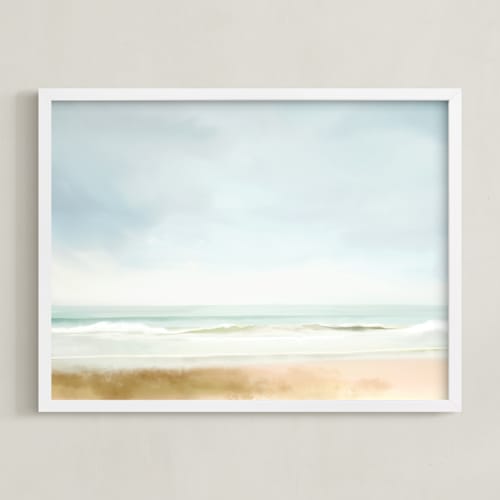 This is a aqua blue art by Amy Hall called carefree