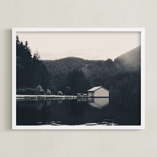 This is a deep water art by Sherley Ferreira called lakeside view