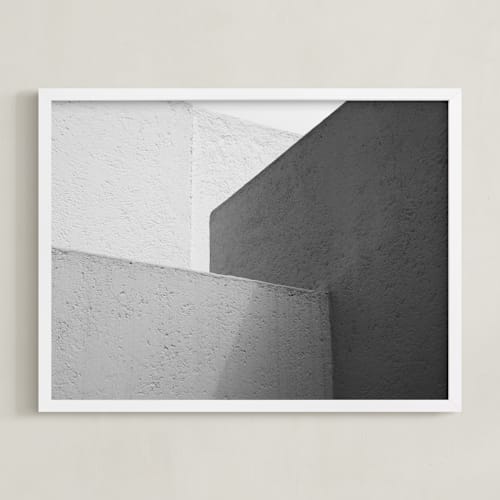 This is a monochrome art by lulu and isabelle called white walls