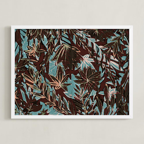 This is a over blue art by Bethania Lima called over saturated garden