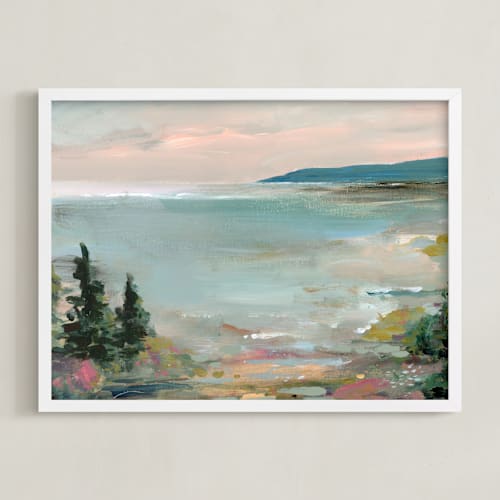 This is a lake art with standard by Lindsay Megahed called coastal hike