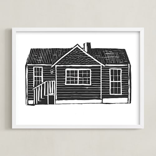 This is a ink art by Akweley Creative called home study 1