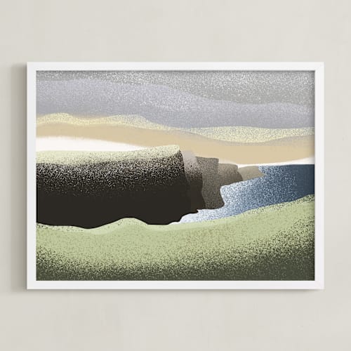 This is a earth brown art with standard by Kristen Marie called moher 2