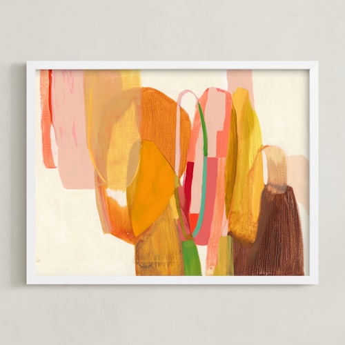 This is a tangerine art by Jenny Westenhofer called mid mod