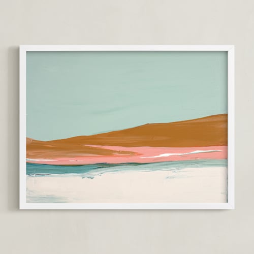 This is a orangish brown art by Caryn Owen called sand dunes