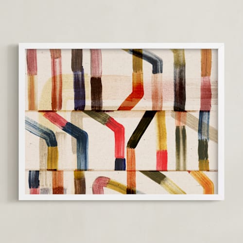 This is a copper art with standard by Sumak Studio called pipes ii