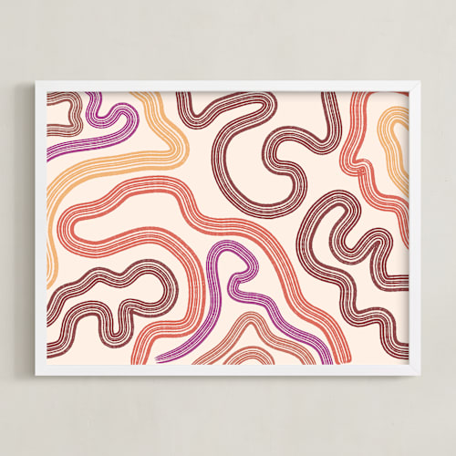 This is a blush art by Emili Alfieri called textured journey