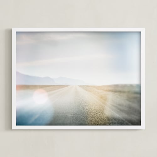 This is a blue sky art by Jacquelyn Sloane Siklos called the open road